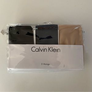 Calvin Klein Women’s Size S Invisible Thong 3-Pack